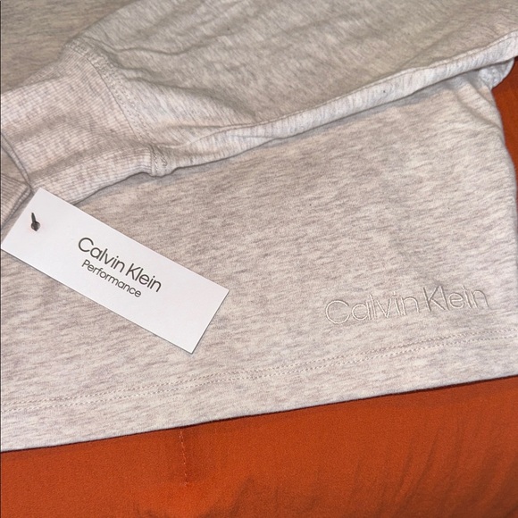 Calvin Klein Beige Cropped Performance Tee - Picture 4 of 6